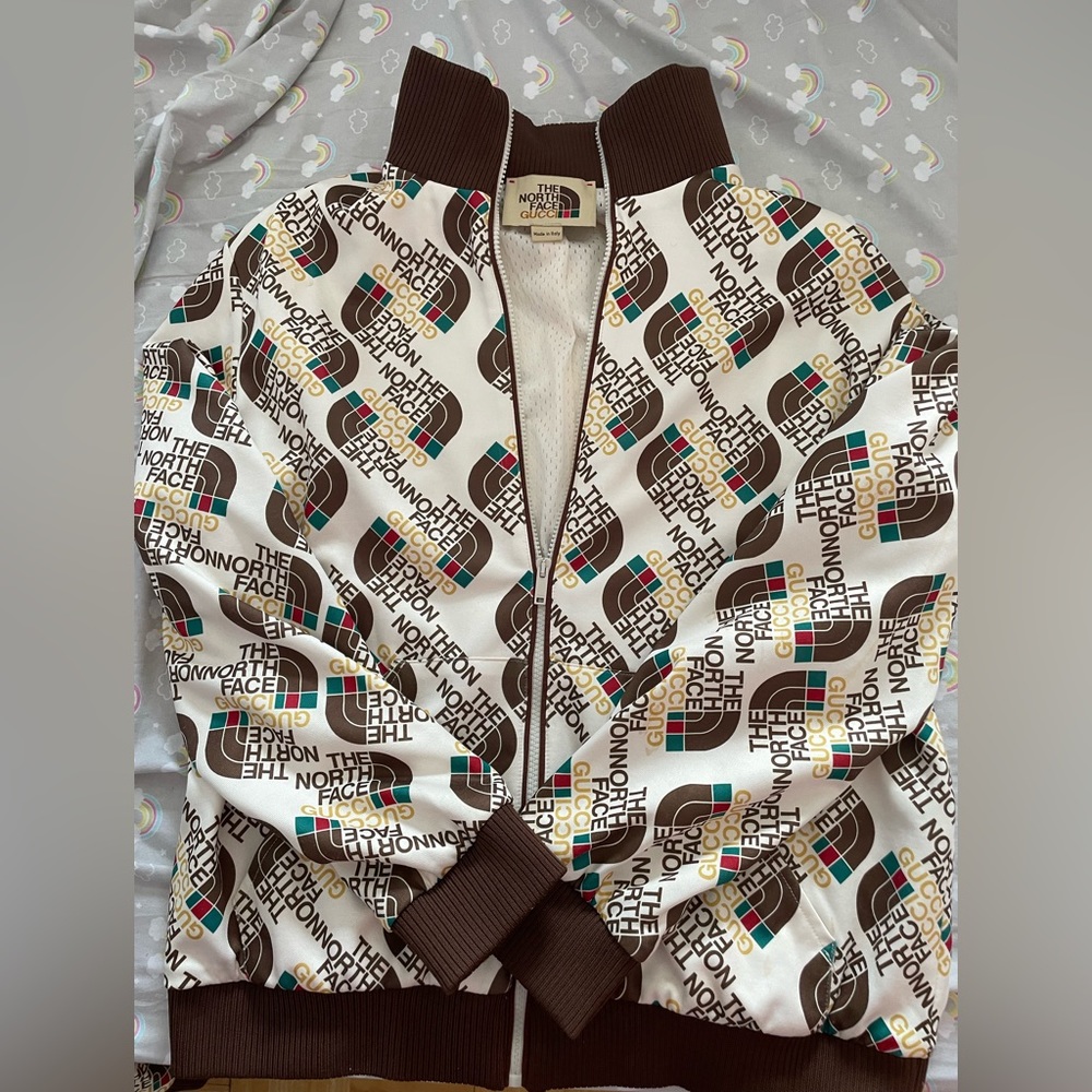North Face and Gucci men's track suit